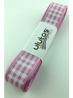 Hayalperest Boncuk Gül Kurusu Varak Baskılı Tafta Kurdele 2.5 cm