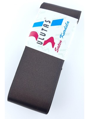 Ulutaş Saten Koyu Kahve Kurdele 6 cm 10 mt