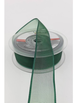 Ulutaş Yeşil Düz Şifon Kurdele 2,5 cm 20 mt