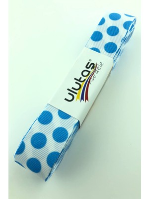 Hayalperest Boncuk Koyu Mavi Büyük Puantiyeli Grogren Kurdele 10 mt