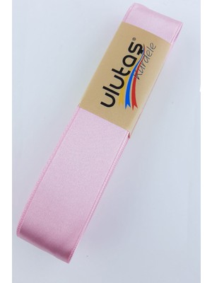 Ulutaş Açık Bebe Pembe Saten Kurdele 3 cm 10 mt