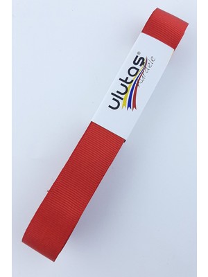 Ulutaş Kırmızı Grogren Kurdele 2 cm 10 mt