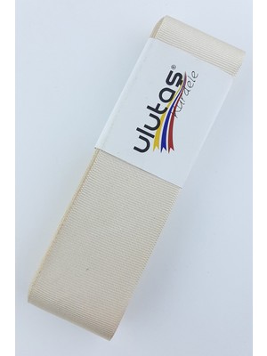 Ulutaş Bej Rengi Grogren Kurdele 4 cm 10 mt