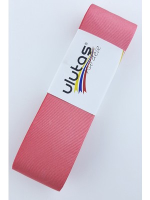 Ulutaş Koyu Nar Çiçeği Grogren Kurdele 4 cm 10 mt