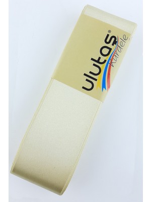 Ulutaş Koyu Bej Saten Kurdele 4 cm 10 mt