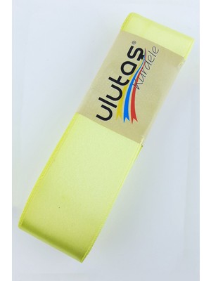 Ulutaş Açık Sarı Saten Kurdele 4 cm 10 mt