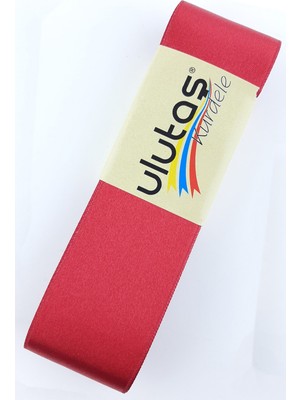 Ulutaş Açık Bordo Saten Kurdele 4 cm 10 mt