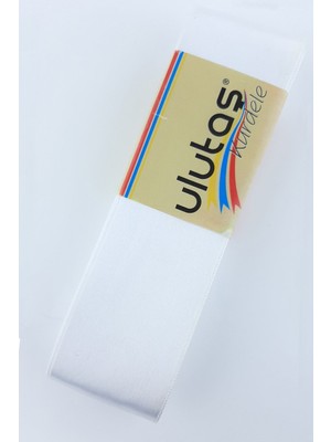 Ulutaş Beyaz Saten Kurdele 4 cm 10 mt