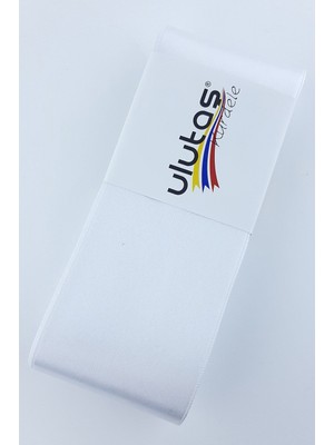 Ulutaş Beyaz  Saten Kurdele 6 cm 10 mt