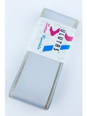 Ulutaş Gümüş Gold Simli Saten Kurdele 6 cm 10 mt