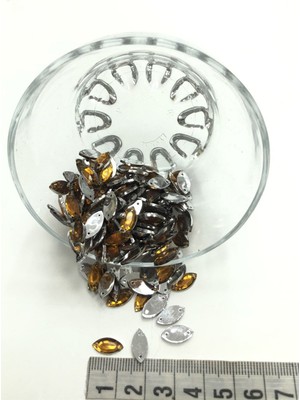 Hayalperest Boncuk Kahve Mekik Plastik Dikme Taş 20 gr