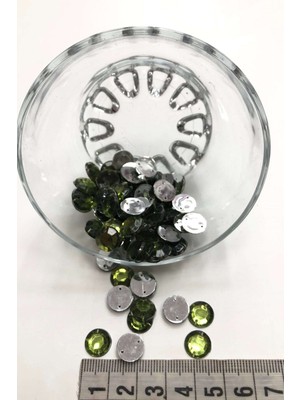 Hayalperest Boncuk Plastik Dikme Taş Yeşil Yuvarlak 20 gr