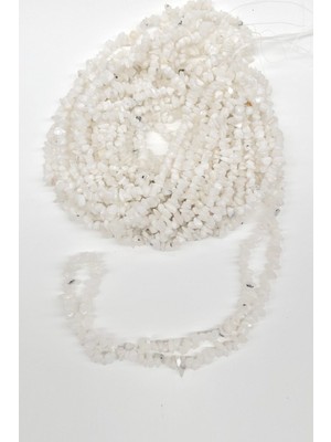 Hayalperest Boncuk Beyaz Çakıl Taşı Boncuk