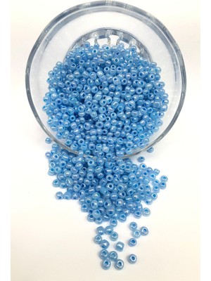 Hayalperest Boncuk Parlak Mavi Kum Boncuk 4 mm 50 gr