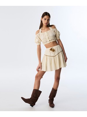 Püsküllü Mini Etek TS1250004108003