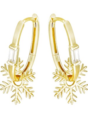 T51 Tuğrul Altın Altın Kar Tanesi Küpe T069904