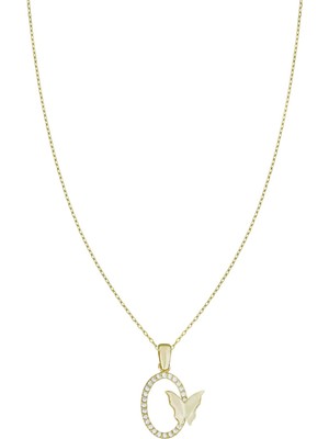 T51 Tuğrul Altın Altın Kelebek Kolye T073647