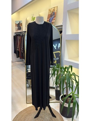 Nuss Elbise Fermuar Detayli 2054 Siyah