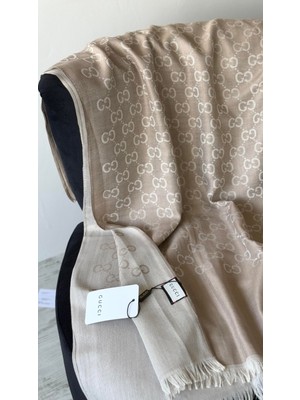 Ince Kumaş G Desen Pamuklu Şal Mevsimlik Yün Ipek Şal 4 Mevsim Çift Taraflı