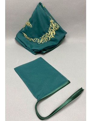 Hayalperest Boncuk Gold Nakış Simli Biyeli Ay Yıldızlı Damat Örtüsü Seti