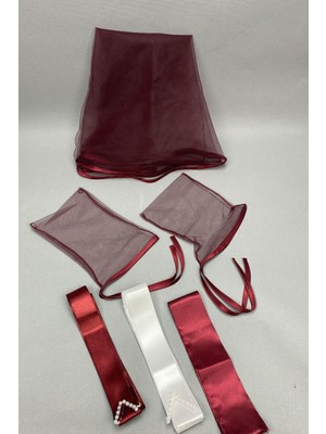 Hayalperest Boncuk Biyeli Gelin Duvağı ve Takı Seti