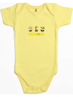 Minions Triple Character Sarı Bebek Body Zıbın