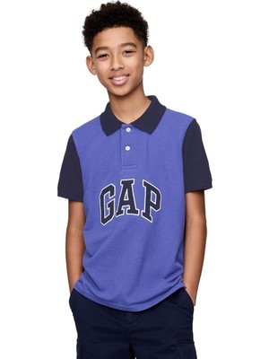 Gap Logo Colorblock Pique Polo Yaka T-Shirt - 708502