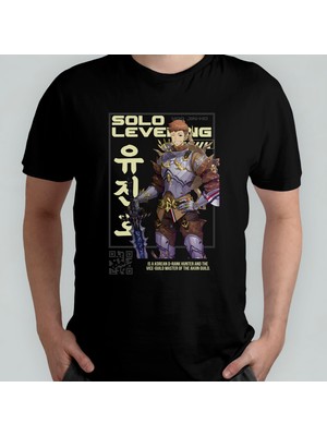 Pixxa Solo Leveling Unisex %100 Pamuklu Bisiklet Yaka T-Shirt Model 9