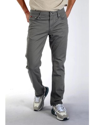 Lee Cooper Jagger Normal Bel Dar Kesim Düz Paça Gri Erkek Pantolon