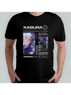 Pixxa Mobile Legends Kagura Unisex %100 Pamuklu Bisiklet Yaka T-Shirt Model 1