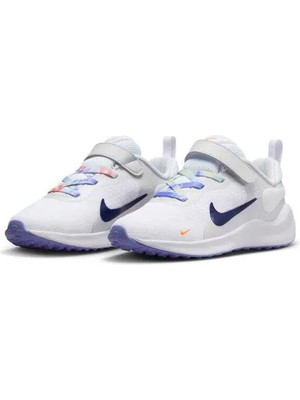 Nike Revolution 7nn Çocuk Beyaz Lastik Bagcık ve Cırtlı Yürüyüş Ayakkabısı FN4989-100