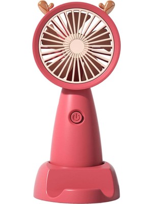 Robeve Şarjlı Mini Fan Taşınabilir Vantilatör Mini El Fanı Askılı Vantilatör Taşınabilir Güçlü Vantilatör Taşınabilir Ve Stantlı Fan Masaüstü Fan Vantilatör 24903