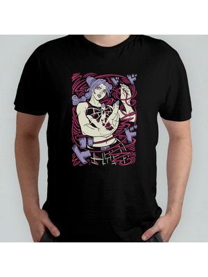 Pixxa Jojo's Bizarre Adventure Unisex %100 Pamuklu Bisiklet Yaka T-Shirt Model 4