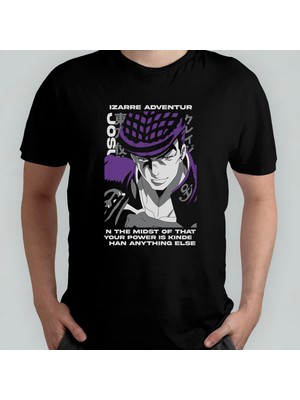 Pixxa Jojo's Bizarre Adventure Unisex %100 Pamuklu Bisiklet Yaka T-Shirt Model 8