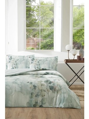 Özdilek Çift Kişilik Ranforce Nevresim Takımı Nature Drip Yeşil