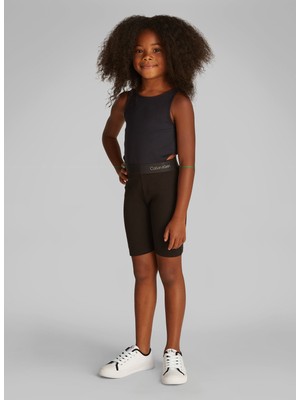 Calvin Klein Baskılı Siyah Kız Çocuk T-Shirt IG0IG02869BEH