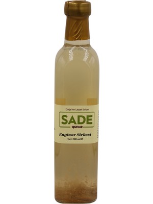 Sade Organik Enginar Sirkesi 500 ml