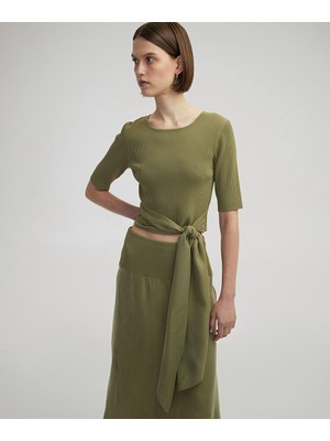 Belden Bağlamalı Dar Kesim Triko IS1250050122022