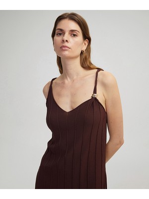 Metal Aksesuarlı Triko Bluz  IS1250050113074