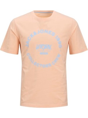 Jack Jones Erkek Pembe Kısa Kollu Tişört 12269280