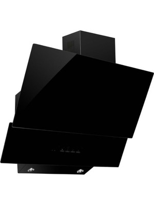 Alveus Mod 3000 60 cm Siyah Cam Davlumbaz Duvar Tipi LED Aydınlatma ve Alüminyum Filtre