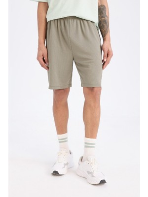 DeFacto Standart Fit Sporcu Kısa Paça Şort D6449AX25SP