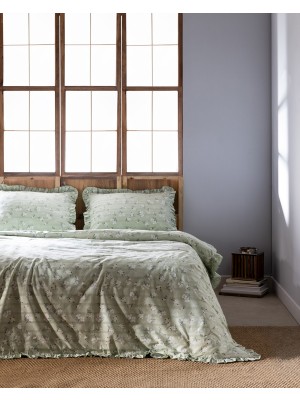 Jules King Size %100 Pamuk Fırfırlı Nevresim Takımı - Saga