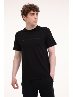 Lumberjack ml Sono 11ITL615 5fx Siyah Erkek Kısa Kol T-Shirt