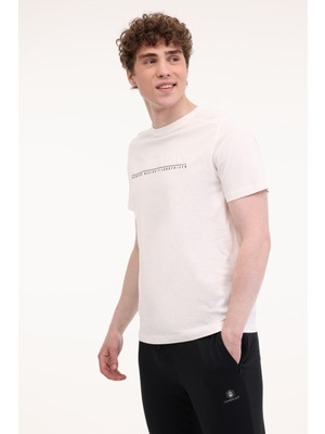 Lumberjack ml Sono 11ITL615 5fx Beyaz Erkek Kısa Kol T-Shirt