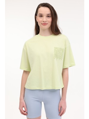 Lumberjack Wl Yashı 11F213 5fx Sarı Kadın Kısa Kol T-Shirt