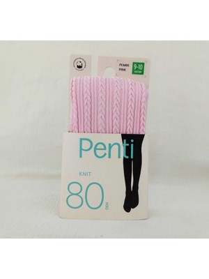 Penti Pembe Rengi Kız Çocuk Külotlu Çorap
