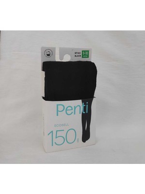 Penti Kız Çocuk Extra Yumuşak Doku Siyah Külotlu Çorap