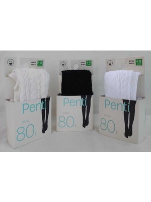 Penti 3'lü Külotlu Çorap - Kız Çocuk Desenli Kilotlu Çorap ( Care For Energy )