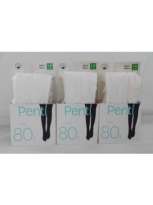 Penti 3'lü Külotlu Çorap - Kız Çocuk Desenli Kilotlu Çorap ( Care For Energy )